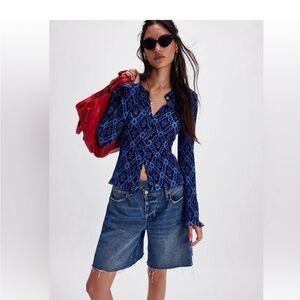 Free People NWT Small Caught A Feeling Cardi